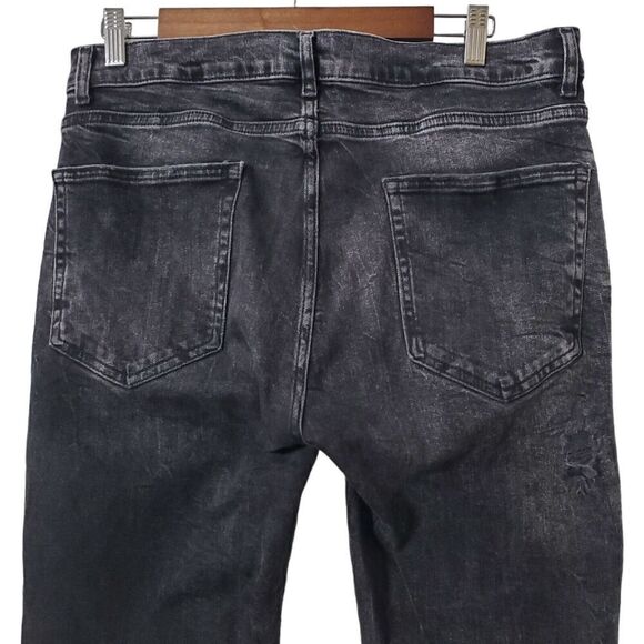 Zara Button Fly Skinny Jeans Size 36 Distressed Pants Blogger's Favorite Womens - Picture 7 of 11